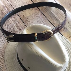 Brown  Leather Men’s Belt